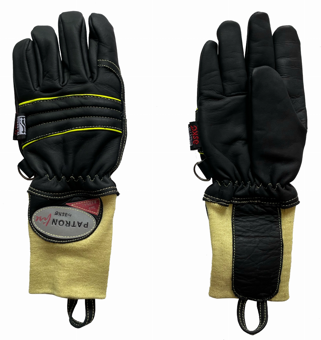 451078 FW-Handschuh PATRON Fire schwarz Strickbund.